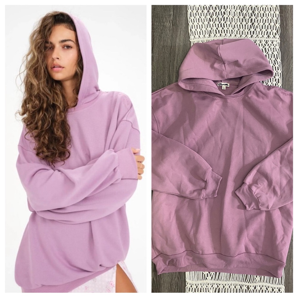 NEW For Love and Lemons Leisure slouchy hooded sweatshirt